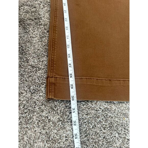 Lane Bryant Signature Fit Wide Leg Brown Jean Plus Sz 20 Mid Rise Fall Natural - Picture 9 of 11